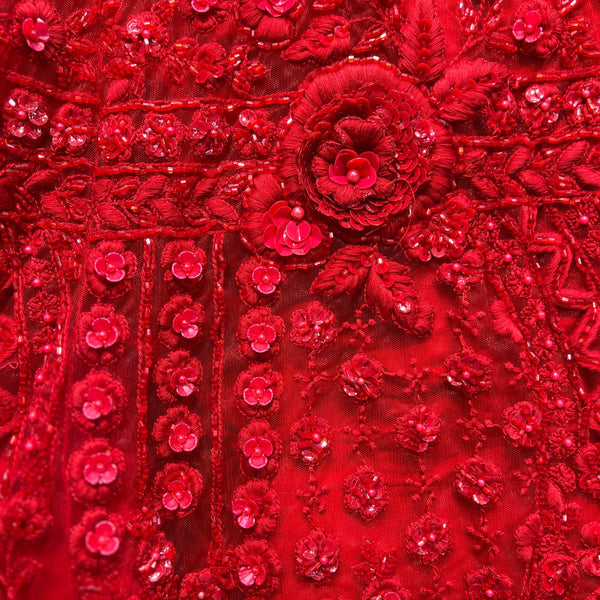 Jazzagals - Designer Replica Monotone Handwork Haute Couture Lehenga