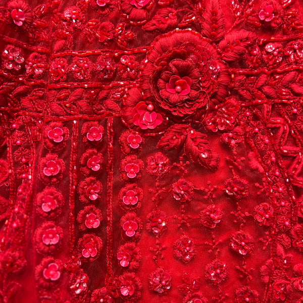 Jazzagals - Designer Replica Monotone Handwork Haute Couture Lehenga