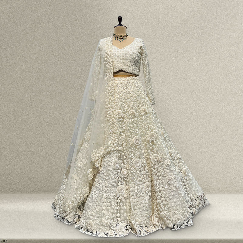Celestial Collection: Ready-to-Wear Off Handwork Haute Couture Lehenga