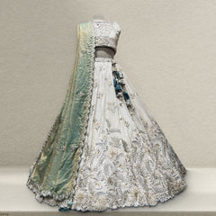 Jazzagals - Soft Silk Stunning Partywear Lehenga JMS Studio {{ Royal Red Bridal Lehenga}}