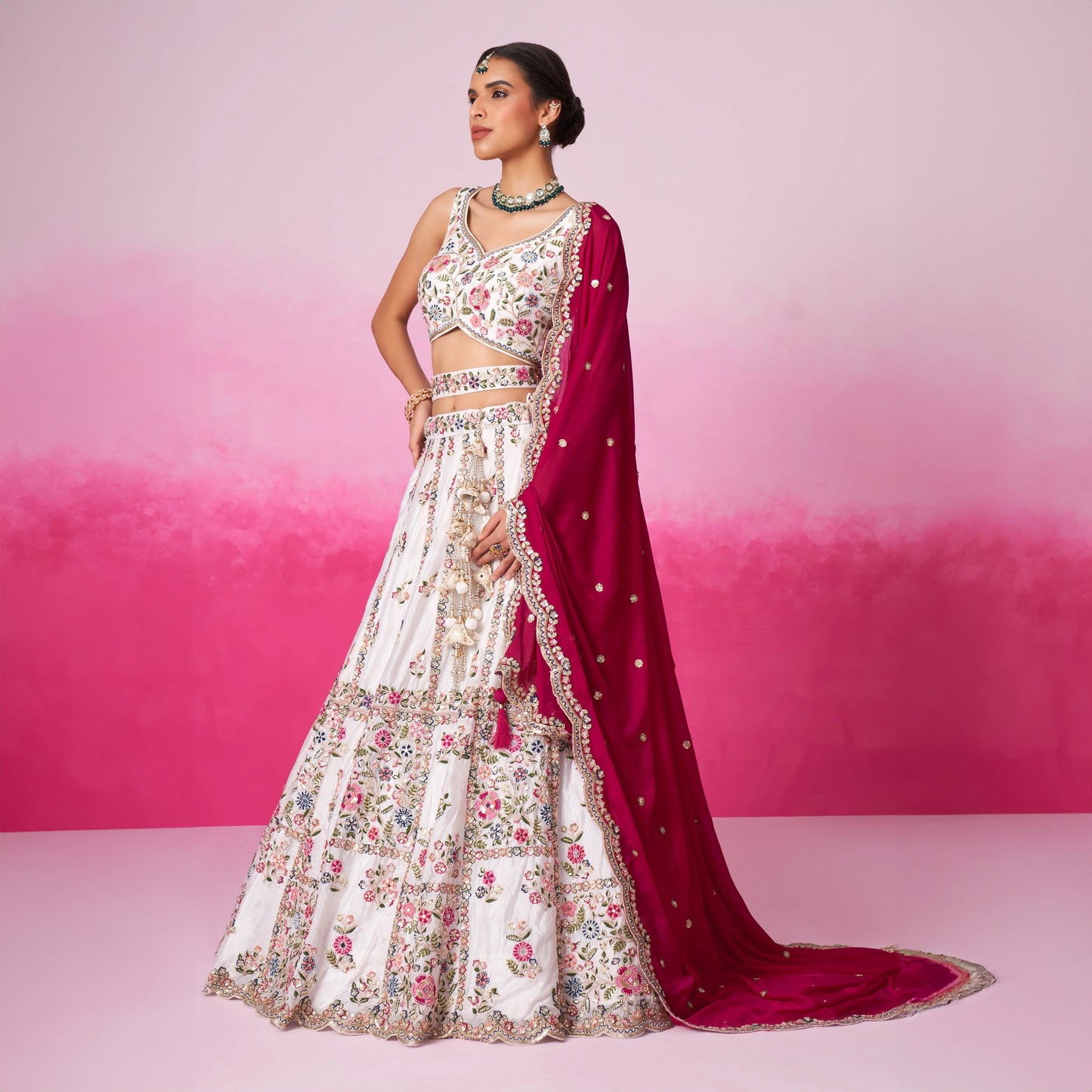 Jazzagals - Soft Georgette Stunning Partywear Lehenga