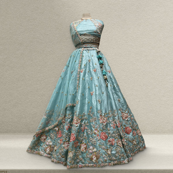 Aisha - Jimmy Choo Handwork Partywear Lehenga JMS Studio {{ Royal Red Bridal Lehenga}}