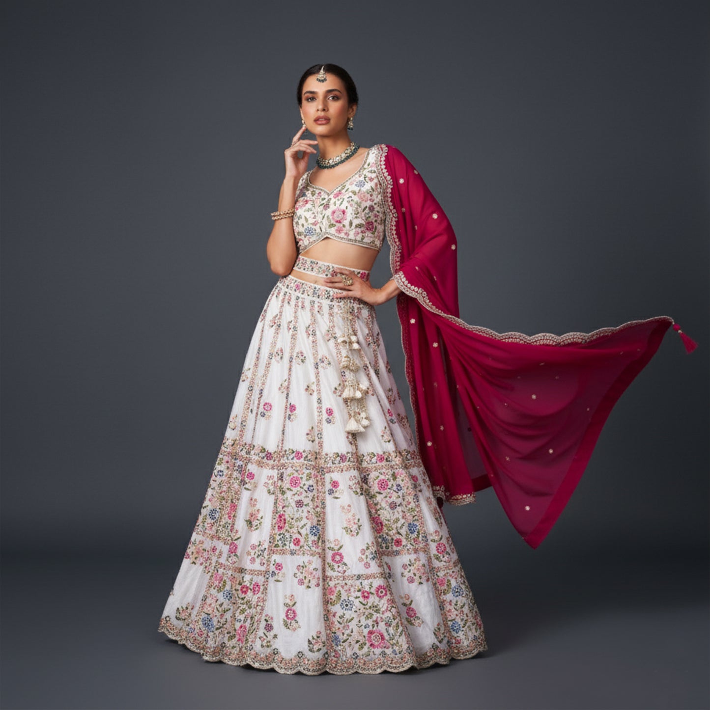 Jazzagals - Soft Georgette Stunning Partywear Lehenga