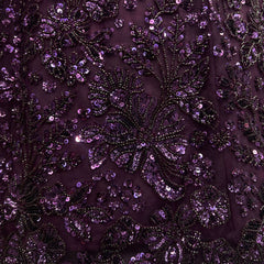 Jazzagals - Designer Replica Monotone Handwork Couture Lehenga Wine