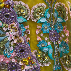 Jazzagals - PDP Replica Multicolor Yellow Designer Handwork Lehenga