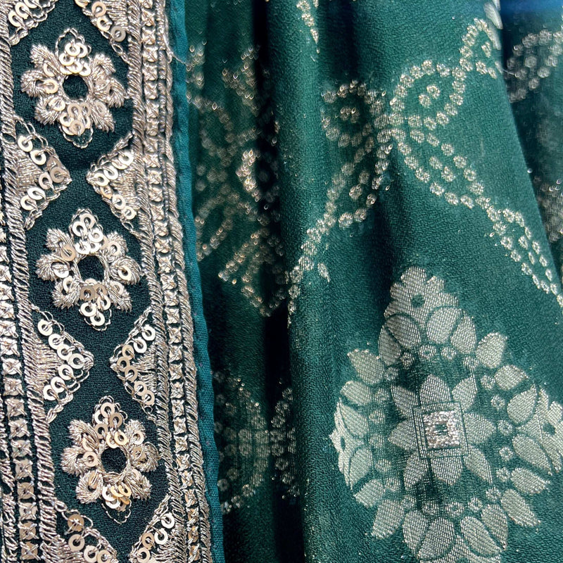 Shringaar: Georgette Banarasi Lehenga with Beautiful Flair