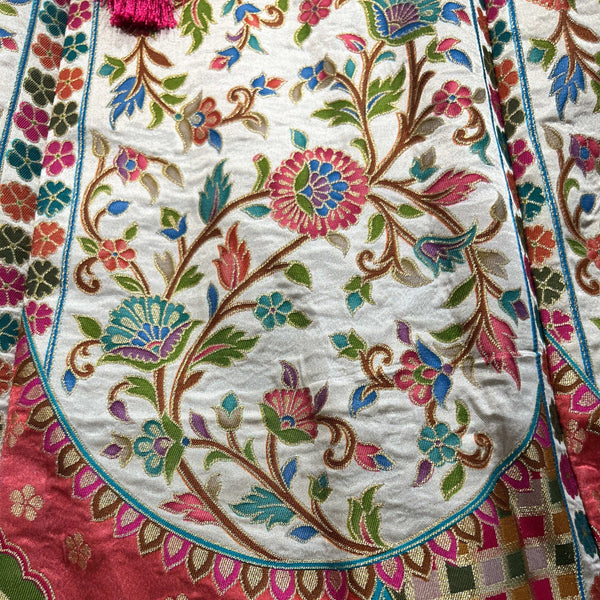 Gulaal - Multicolor Banarasi Silk Weaving Multicolor Carnival Lehenga