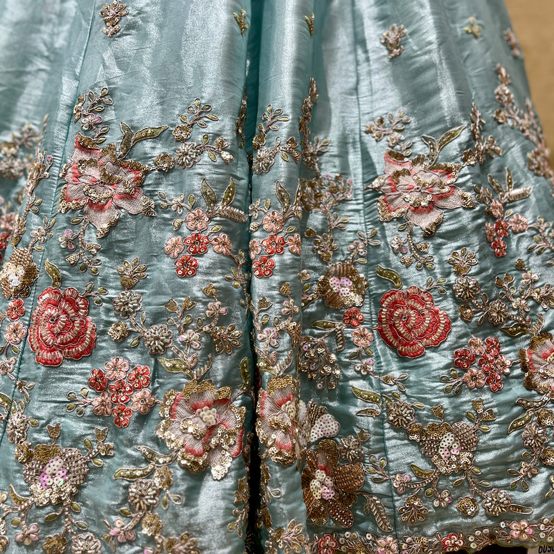 Aisha - Jimmy Choo Handwork Partywear Lehenga JMS Studio {{ Royal Red Bridal Lehenga}}