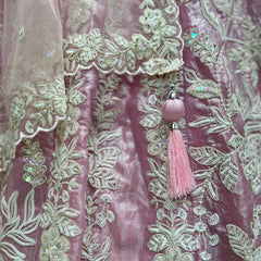 Aisha - Sequins Work Fendy Silk Partywear Lehenga JMS Studio {{ Royal Red Bridal Lehenga}}
