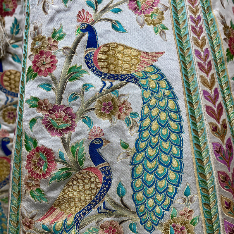 Vantara - Multicolor Premium Silk Position Print Banarasi Lehenga - JMS Studio