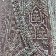 Jazzagals - Beads & Pearls Handwork Blush Pink Lehenga - JMS Studio