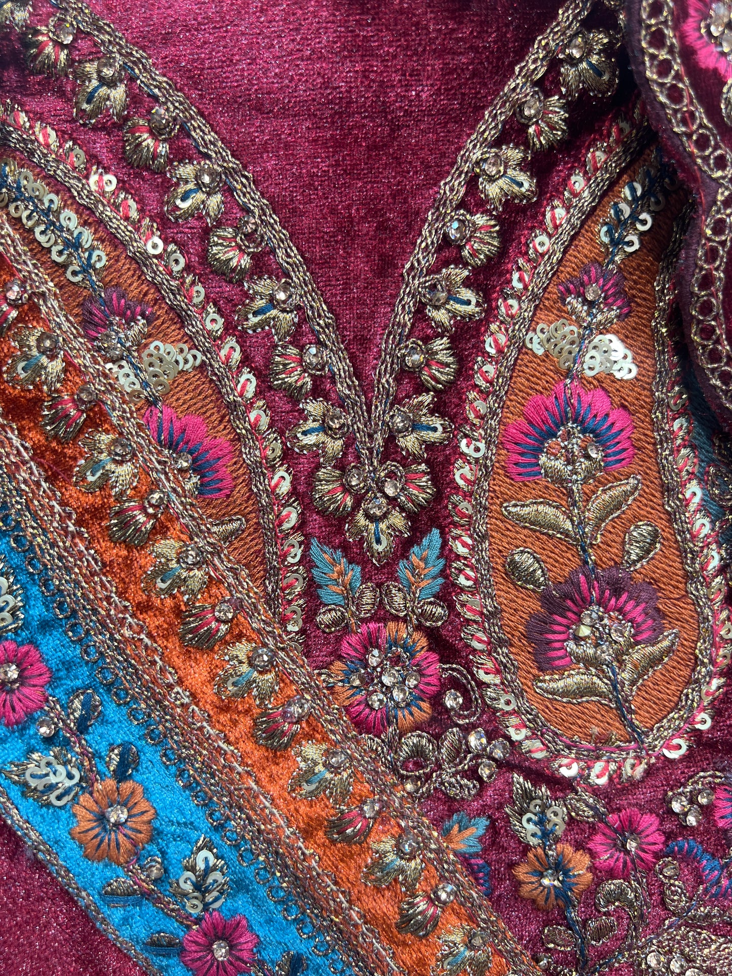 Rajgharana - The Multicolor Patchwork Rajwadi Bridal Lehenga