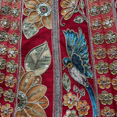 Shringaar: Multicolor Banarasi Silk Lehenga with Intricate Silk Work Blouse - JMS Studio