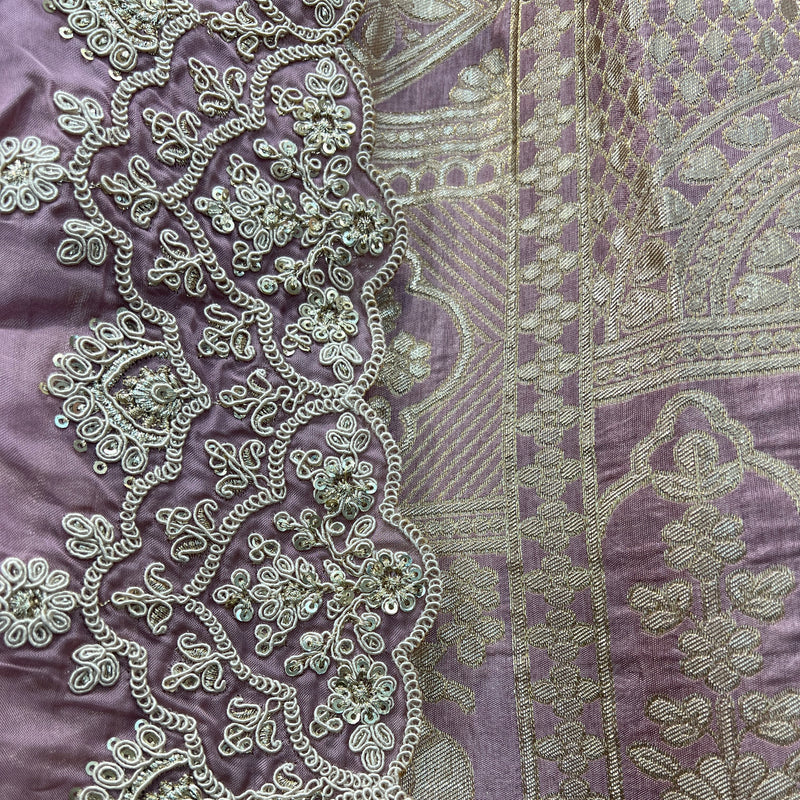 Shringaar: Ready-To-Wear Banarasi Silk Lehengas with Silk Work Blouse - JMS Studio