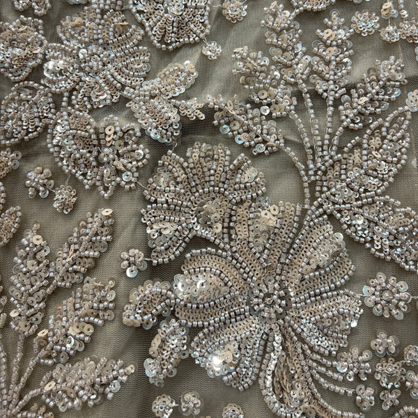 Celestial Collection: Ready-to-Wear Deep Ivory Engagement Lehenga - JMS Studio