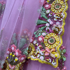 Jazzagals - PDP Replica Multicolor Designer Handwork Lehenga