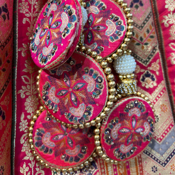 Shringaar: Multicolor Banarasi Lehenga with Heavy Border & Blouse