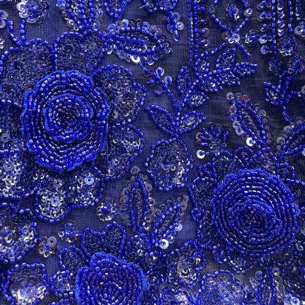 Jazzagals - Ready-To-Wear Designer Monotone Handwork Couture Lehenga Royal Blue