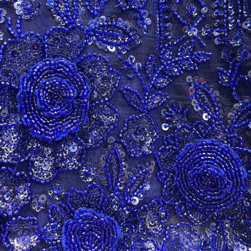 Jazzagals - Ready-To-Wear Designer Monotone Handwork Couture Lehenga Royal Blue