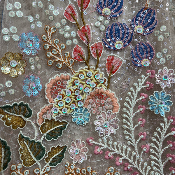 Cherry Blossom - Multicolor Carnival Lehenga With Designer Blouse