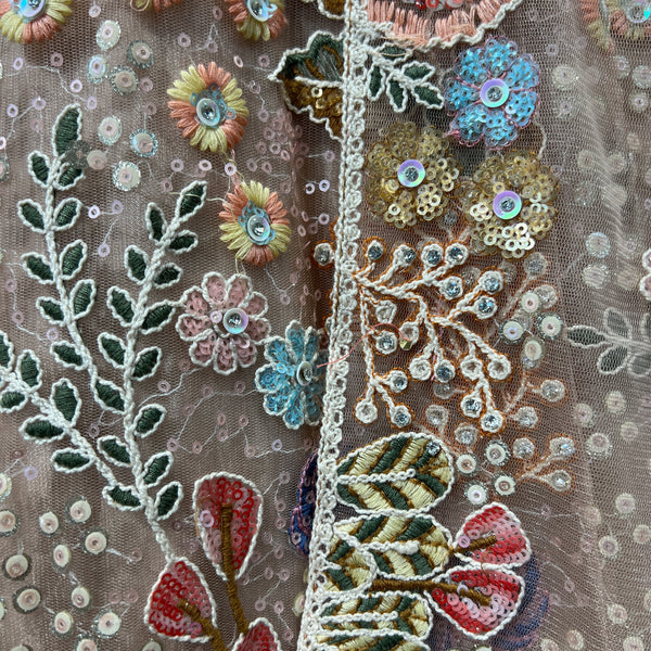 Cherry Blossom - Multicolor Carnival Lehenga With Designer Blouse