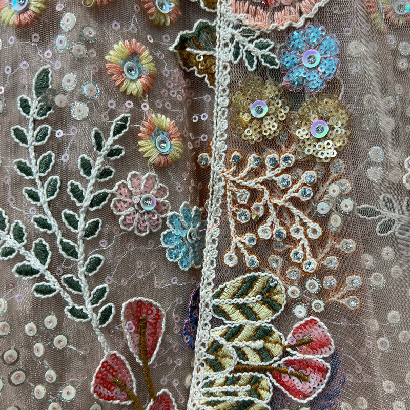 Cherry Blossom - Multicolor Carnival Lehenga With Designer Blouse