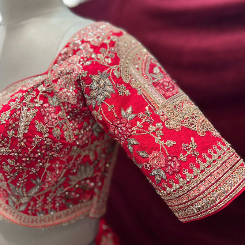 Kundan : Ready-To-Wear Luxe Silk Royal Bridal Lehenga