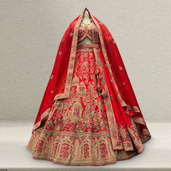 Kundan : Ready-To-Wear Luxe Silk Royal Bridal Lehenga