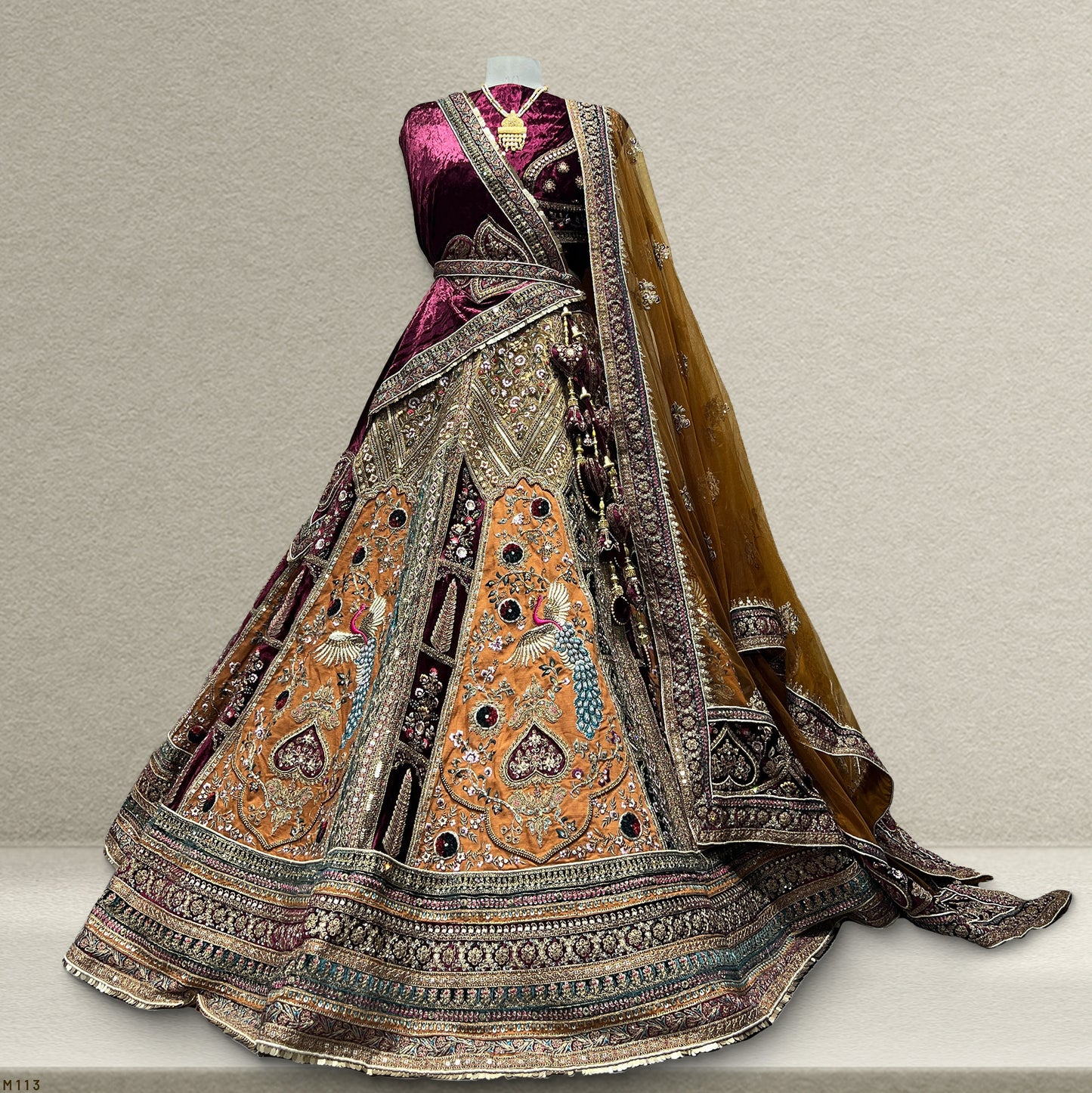 Amrapali - The Royal Jharoka Rajwadi Bridal Lehenga