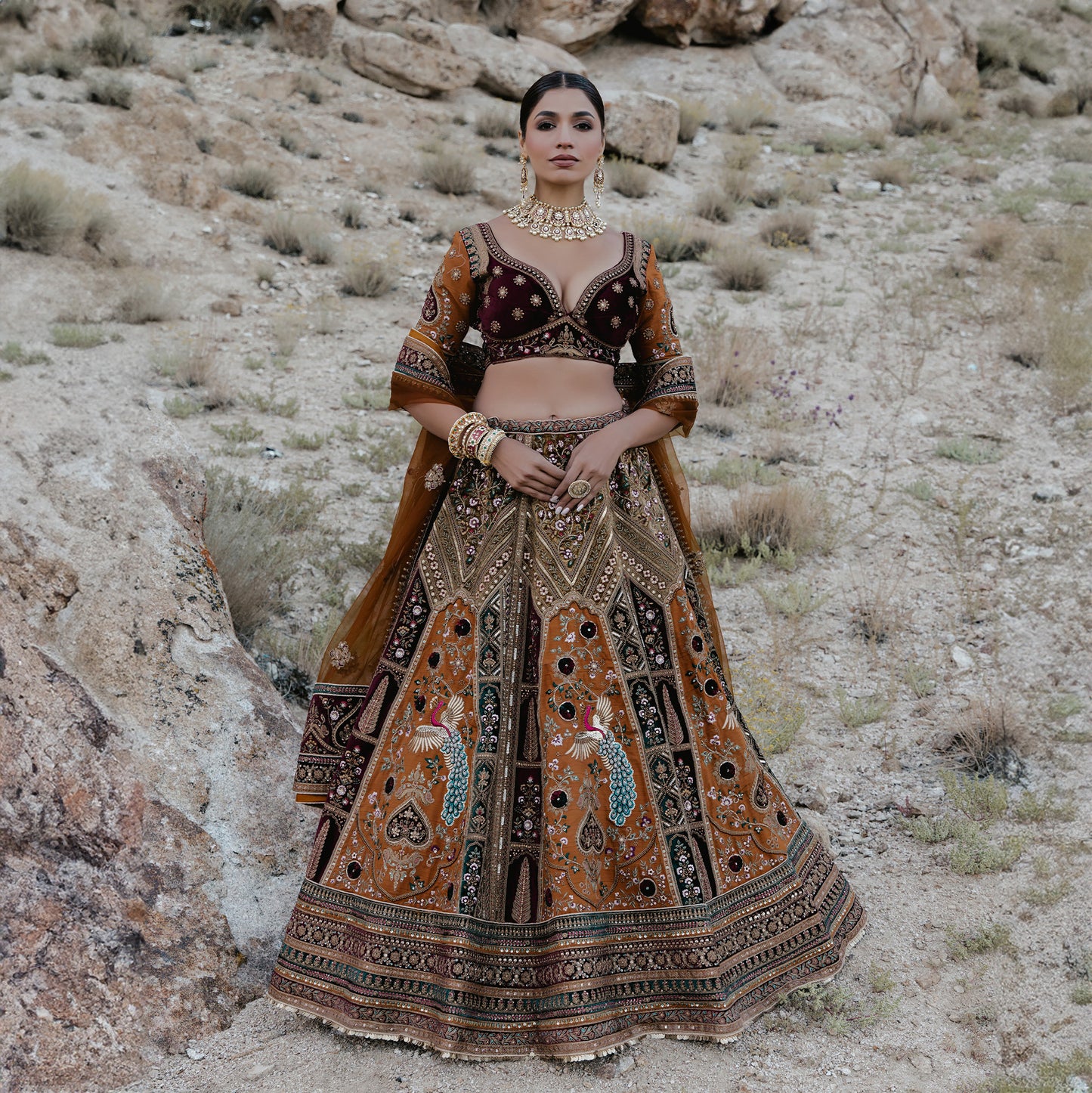 Amrapali - The Royal Jharoka Rajwadi Bridal Lehenga