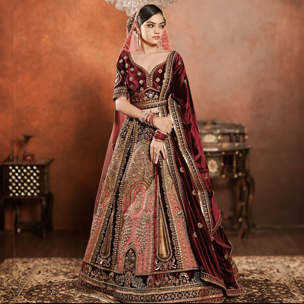 Amrapali - The Royal Jharoka Rajwadi Bridal Lehenga