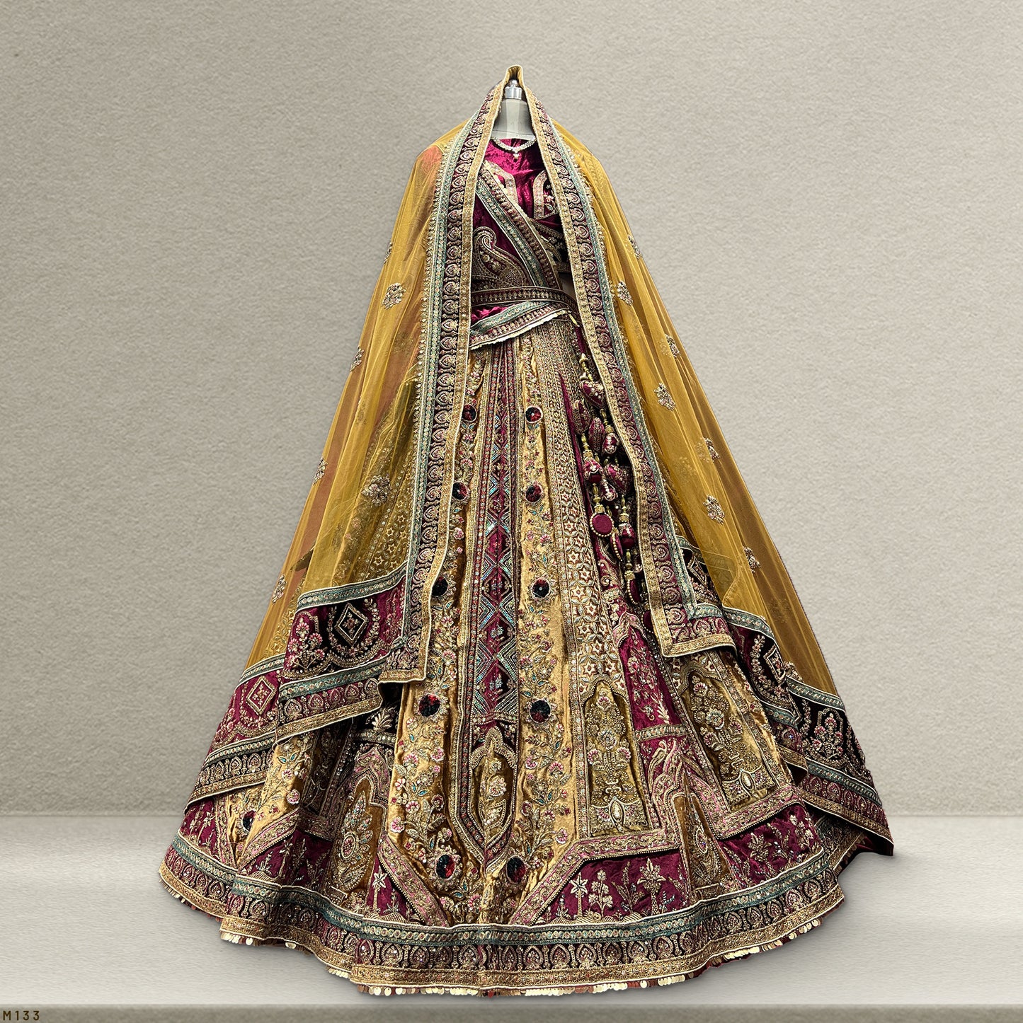 Amrapali - The Royal Jharoka Rajwadi Bridal Lehenga