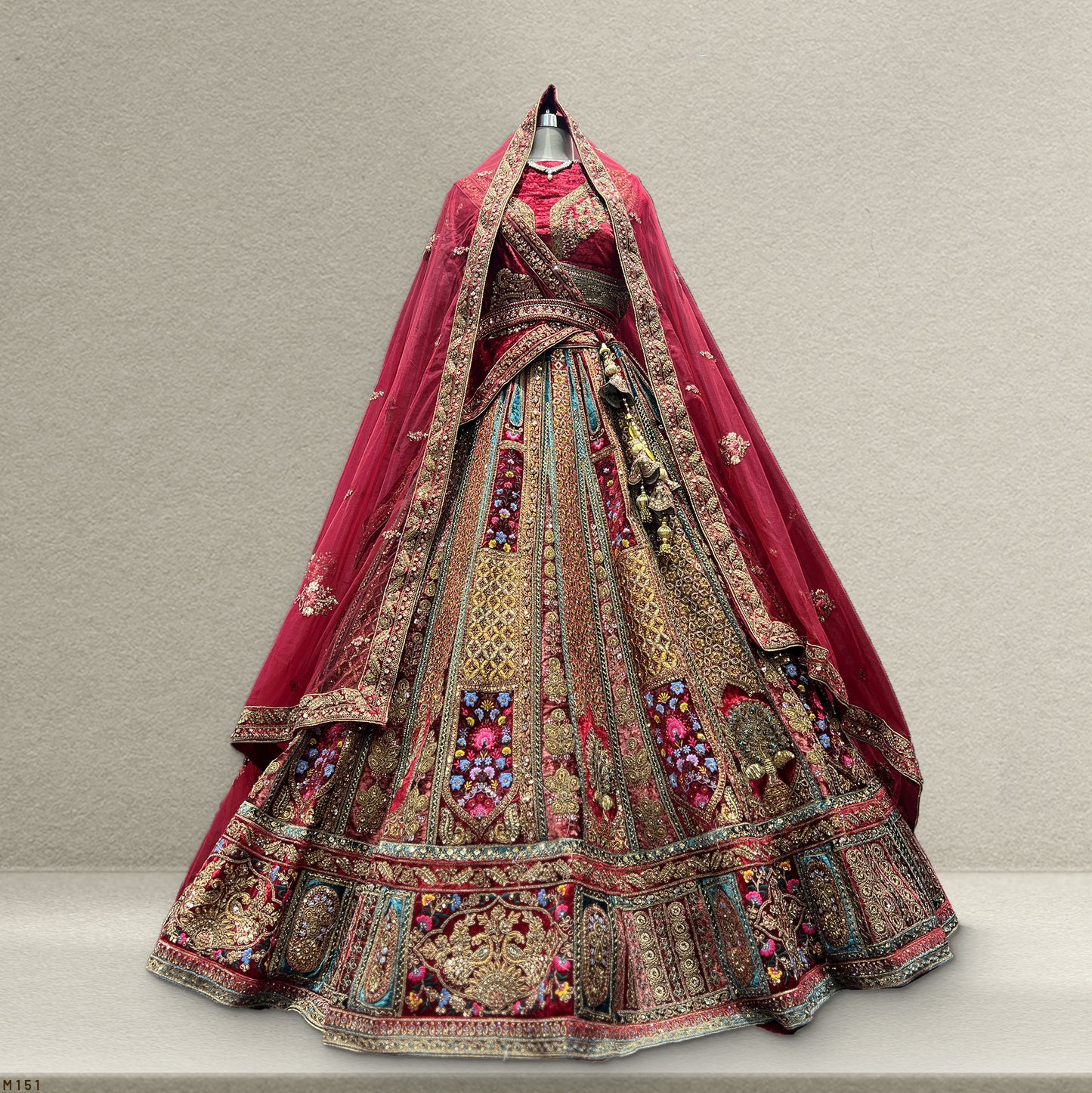 Rajgharana - The Royal Maroon Rich Bridal Lehenga