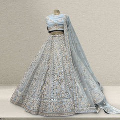 Damsel - Raw Silk Yellow Big Flared Designer Replica Lehenga