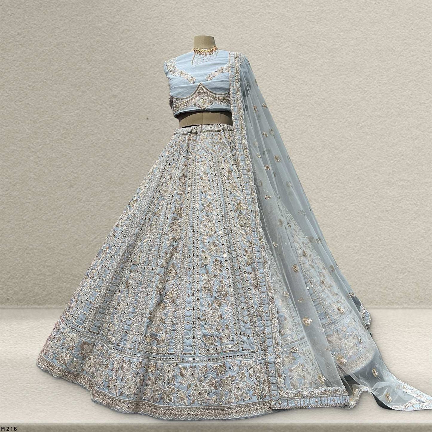 Damsel - Raw Silk Yellow Big Flared Designer Replica Lehenga