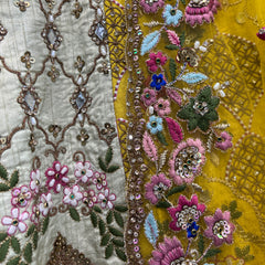 Rosé - Celebrity Designer Couture Raw Silk Lehenga Ready to Wear