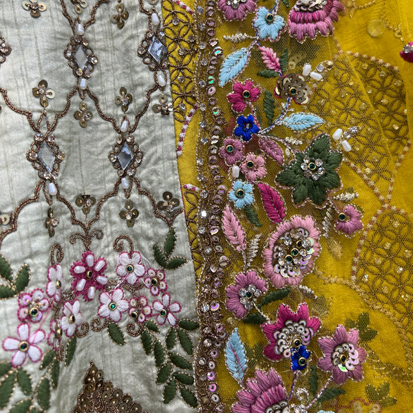 Rosé - Celebrity Designer Couture Raw Silk Lehenga Ready to Wear