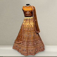 Padmini - Meenakari work Net Partywear Lehenga Choli - JMS Studio