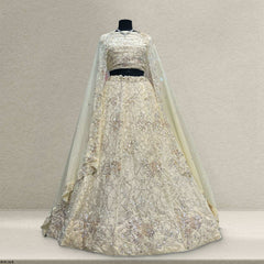 Cherry Blossom  -  The Modern Partywear Engagement Sangeet Lehenga