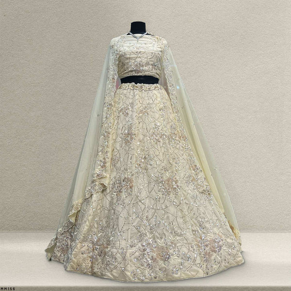 Cherry Blossom  -  The Modern Partywear Engagement Sangeet Lehenga