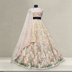 Cherry Blossom - Multicolor Carnival Lehenga With Designer Blouse