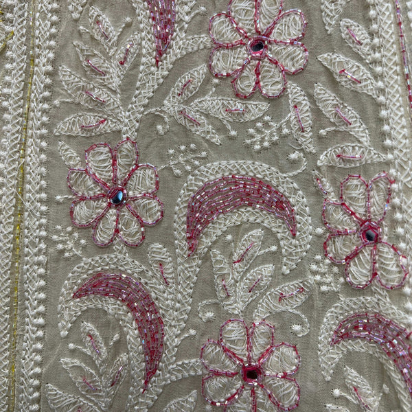 Damsel - Georgette Embroidered With Multicolor Handwork  Designer lehenga