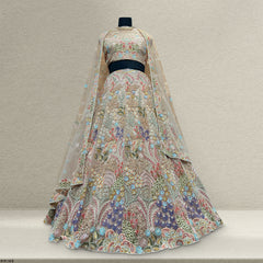 Cherry Blossom - Multicolor Carnival Lehenga With Designer Blouse
