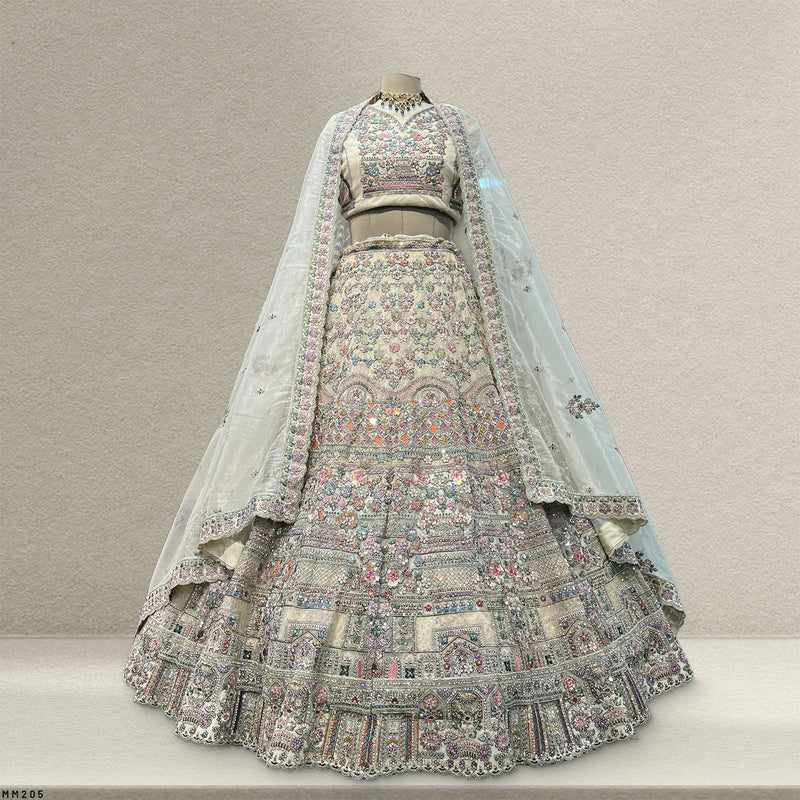 Cherry Blossom  -  The Modern Partywear Engagement Sangeet Lehenga
