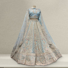 Cherry Blossom  -  The Modern Partywear Engagement Sangeet Lehenga