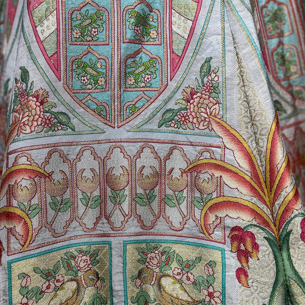 Gulaal - Multicolor Banarasi Silk Weaving Multicolor Carnival Lehenga