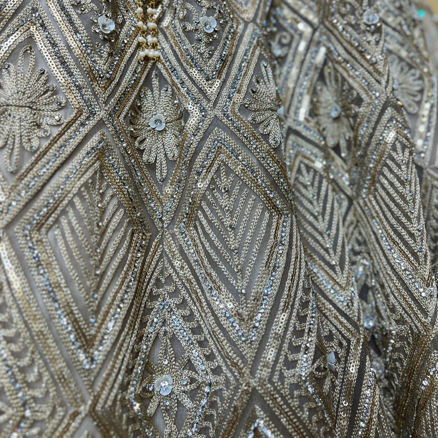 Celestial Collection: Ready-to-Wear Golden Reception and Sangeet Lehengas