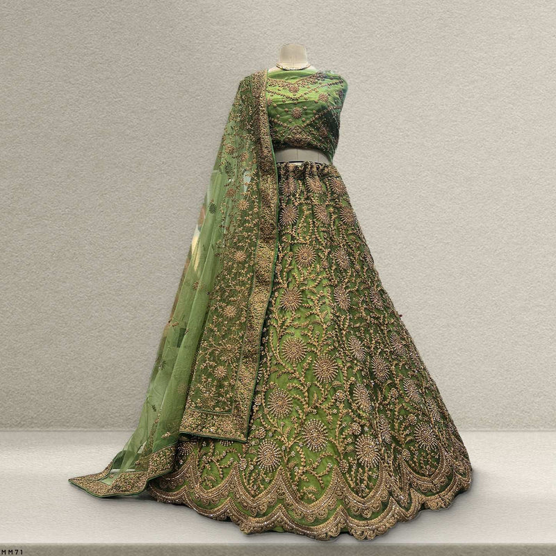 Cherry Blossom  -  The Modern Lehenga for Reception for Bride