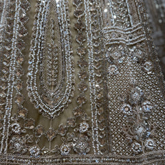 Cutdana Beads Handwork Designer Reception Wear Lehenga