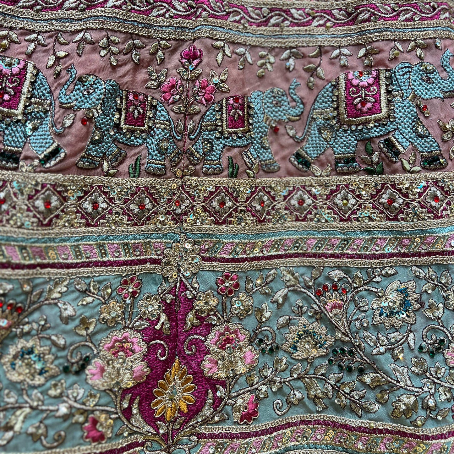 Jazzagals - Pink Designer Lehenga with Elephant Motifs